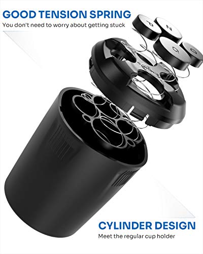 Image of JOYTUTUS Coin Holder For Car, High Capacity, Universal, Sort Coins, Black
