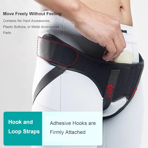 Faja para Hernia Ajustable con Almohadillas de Compresión miniatura 4