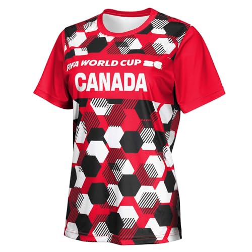 FIFA World Cup 2026 Women's Official Country Short Sleeve Performance Jersey, Canada, Small