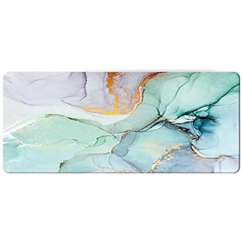 Morain Mouse Mat, Gaming Mouse Pad Non-Slip Rubber 600*300 Waterproof Marble Pattern Mouse Mats, Style 10 Cover