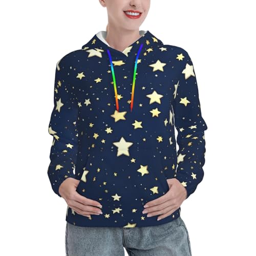 Sweat à capuche galaxie bleu marine idéal pour les soirées fraîches d'automne en terrasse