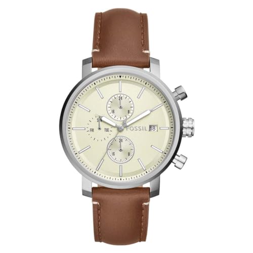 Image of Fossil Rhett Multifunction Brown LiteHide Leather Watch - BQ2850