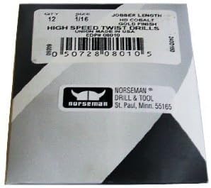 (6 Pk) - 11/32 High Speed Norseman Drill Bits