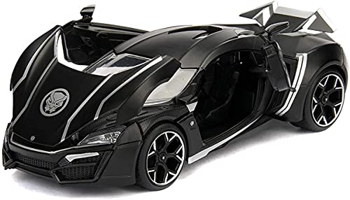 Jada Toys Marvel Black Panther y Lykan Hypersport a escala 1:24 miniatura 3