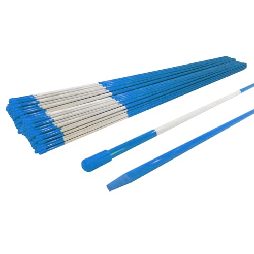 The ROP Shop | (Pack of 500) Driveway Markers 48 inches, 5/16 inch, Blue with Reflective Tape