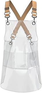 Hair Stylis Apron for Salon Barber Cross-back Hairdresser Waterproof Work Apron With 3 Pockets