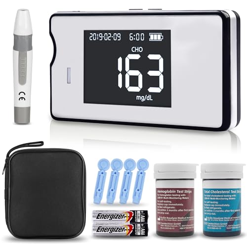 BESTAR LAB Hemoglobin Test Kits with 25 Hemoglobin Test Strips, Hemoglobin Test Kit for Home Use, Hemoglobin Tester Meter at Home, White