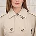 London Fog Women's Plus-Size Midi-Length Plus Size Trench Coat Outerwear, Stone, 1X