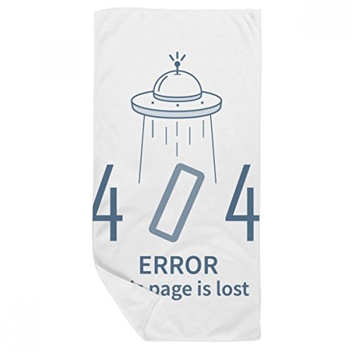 Serviette de bain Erreur 404 Programmer DIYthinker 35x70cm multicolore - 2