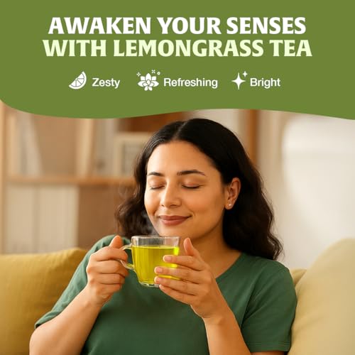 Image of HANDPICK Lemongrass Teabags (100 Count) Made with Quality Lemongrass Stalks