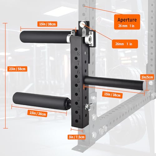 EVERYMATE Seated Leg Strength Extension Equipment and Curl Athletic Practice Machine,Adjustable Leg Fitness Equipment Attachment, Fitness Squat Rack Accessories( 1 inch Aperture Rack Hole) by EVERYMATE - Image 4