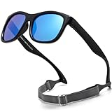 D Lolylad Baby Sonnenbrille 0-3 Jahre, Polarisierte Sonnenbrille Kleinkind fur Jungen Mädchen mit Riemen