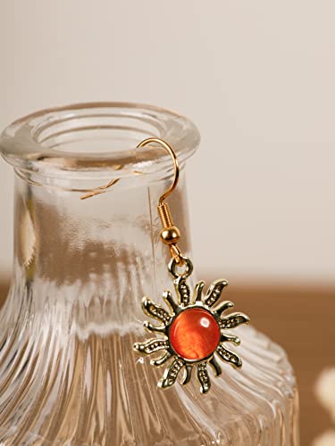 Sacina Boho Gothic Celestial Crystal Sun Earrings, Boho Hippie Earrings, Hippie Jewelry, Christmas Jewelry Gift For Women4