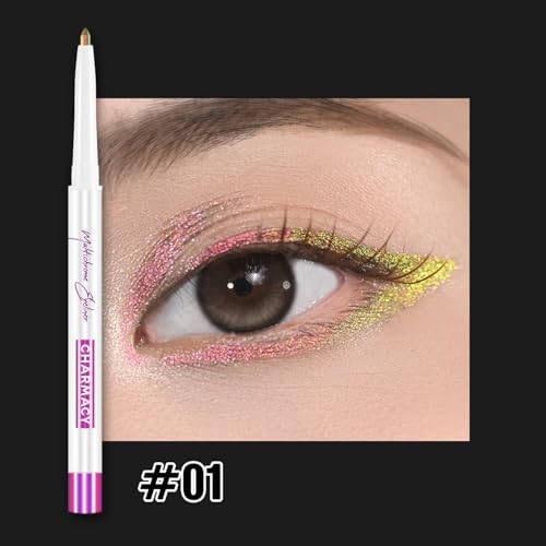 Image of CHARMACY Chameleon Eyeliner Gel Pen, Color Changing Eyeliner, Long-Lasting, Waterproof & Smudge-Proof Formula, Metallic & Shimmer Shades for Creative Makeup, Easy Application (B01)