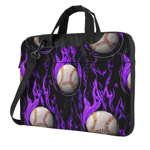 Maletín para portátil impermeable de 14 pulgadas morado miniatura 1