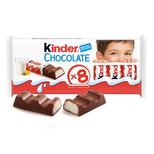 Kinder Milk Chocolate Small Bars with a Milky Filling 8 x 12.5g
