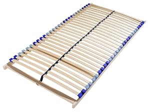 Sleepneo Stabiler Lattenrost 70x200, 28 Latten, 7 Komfortzone, Federholzrahmen Made in Germany, Lattenrost starr aus Buche, hohe Traglast bis 150Kg Lattenrahmen 70x200
