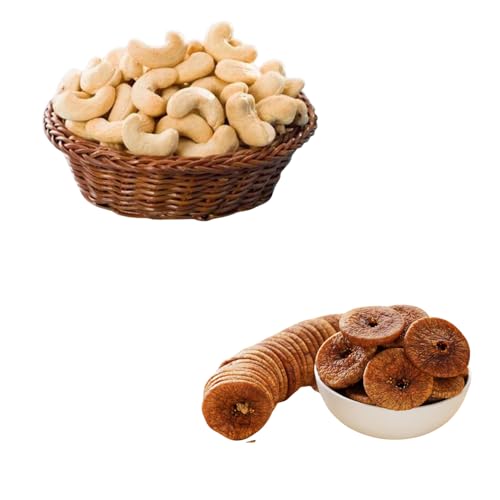 Image of RAJTILAK Dry Fruits Combo Pack of 2 | Whole Cashews Nuts & Premium Dried Anjeer | Kaju & Anjeer | Nuts & Dry Fruits | Healthy & Tasty | Pack of 2x10g Each