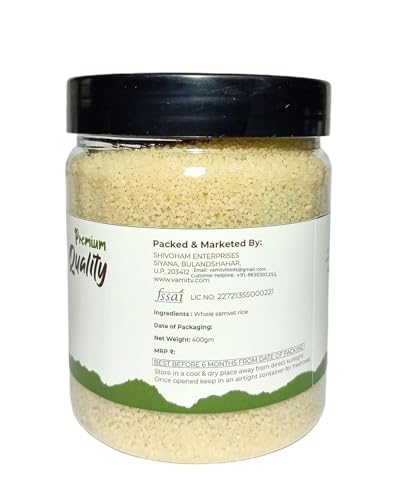 Image of Vamitv - Samvat Rice (Sama Chawal /Samak /Samo) 400gm, Upwaas Food | 100% Natural