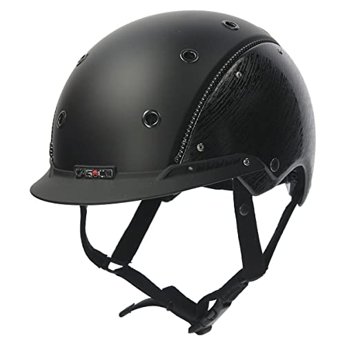 Casco Reithelm Champ-3 Brush schwarz Glanz S (52-56cm)