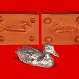  Zinngießform Ente Duck, ca. 30g Reinzinn