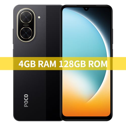 Poco C71 Xiaomi smartphone Android 15 écran fluide 120Hz noir