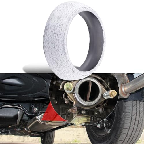 Lyxheth ID 65mm Car Exhaust Manifold Gasket, Exhaust Flange Gasket, Exhaust Between Exhaust Manifold and Exhaust Pipe Donut Gaskets, Universal Flange Donut Gaskets for Most Cars (65mm)