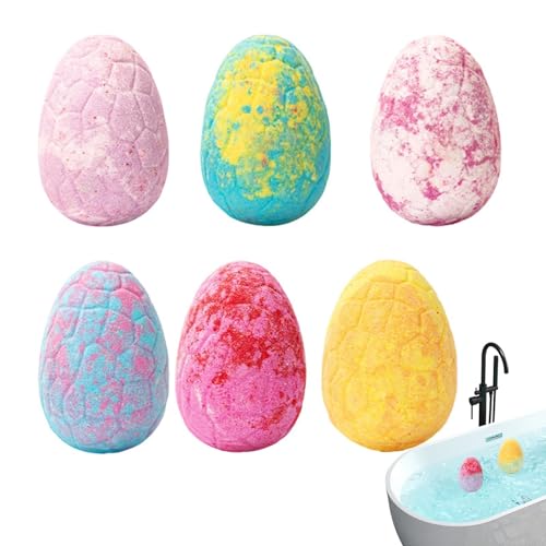Bulle de bain pour stopper la crise du bain | Lot de 6 mousses moussants avec jouet dinosaure