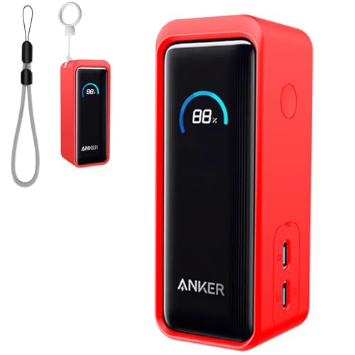 Funda para Anker Prime Power Bank 9600mAh 65W color rojo
