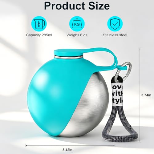 10-oz HJKLIUT Stainless Steel 2-in-1 Dog Water Bottle w/ Silicone Bowl (3 colors) 6.99 + Free Shipping w/ Prim + 30% Off Code 9L73VY51 - image 8