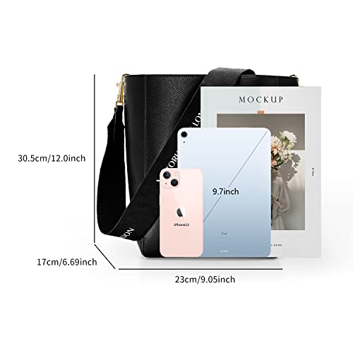 VICTORIA HYDE Fashion Bucket Bags, Women Leather Handbags, Large Shoulder Bag3