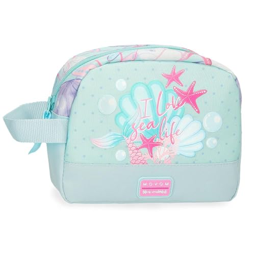 Movom I Love Sea Life Neceser Azul 20.5x16.5x7,5 cms Poliéster