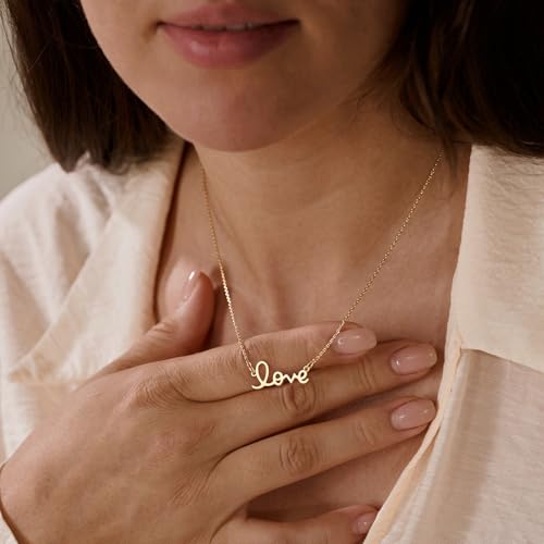 MYEARS Women Necklace Gold Pendant 14K Simple Dainty Chain Everyday Trendy Jewelry3