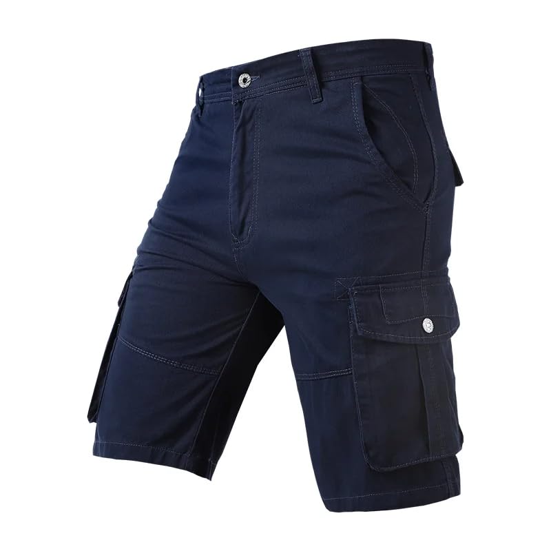 Short de jogging ample en coton de qualité supérieure avec poches multipositions - 2