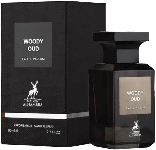 Woody Oud EDP Perfume 80ml By Maison Alhambra | Exotic Oud | Cardamom &amp;amp; Spices -| FragMade