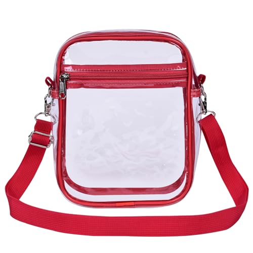 USPECLARE Clear Purse Stadium Transparent Messenger Bag Stadium Approved for Men and Women Clear CrossBody Bag by USPECLARE - Image 6