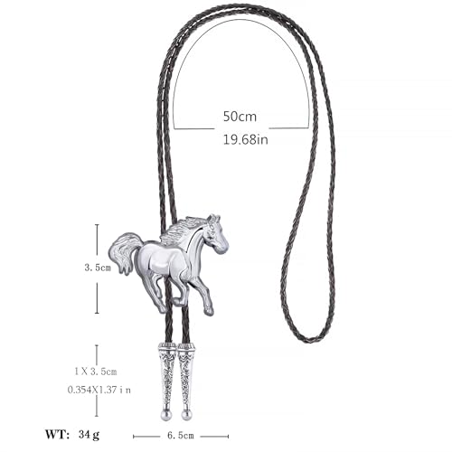 Image of Jeilwiy Bolo Tie for Men, Western Bolero Tie Cowboy Ties Native American Cowgirl Bolo Tie Accessories for Men Women