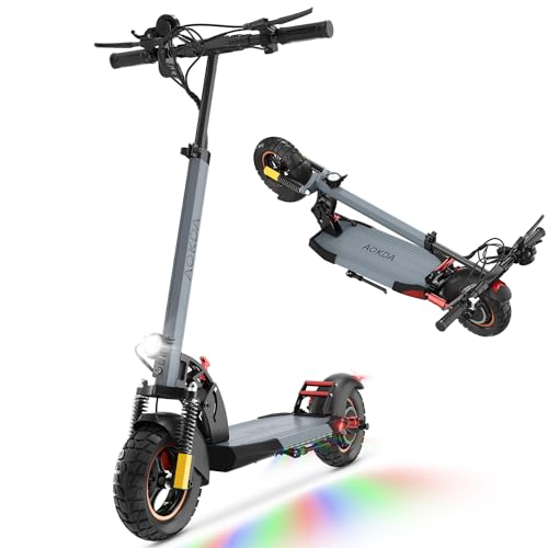 A1 Adults Electric Scooter, e Scooter for Adult, 20 Mi Long Range & 28 MPH, 800W Max Motor Power Foldable Eletric Scooters, 10'' Pneumatic Fat Tires Escuter Electrico para Adulto E-Scooter