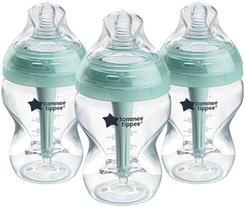 Tommee Tippee Advanced Anti-Colic Baby Bottles for 0m+, Pack of 3...