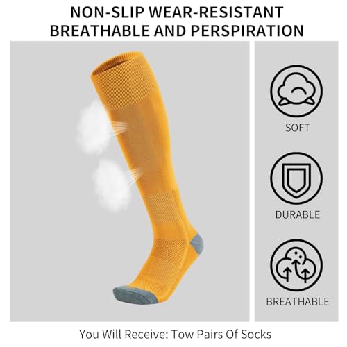 Image of Toddler Baseball Socks Youth Softball Tee Ball Kids Soccer Socks 2 Pairs