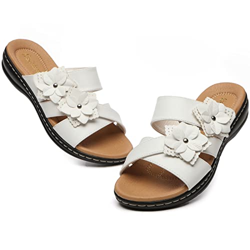 Alexis Leroy Comfortable Insole Buckle Strap Vamp Women's Wedge Sandals2