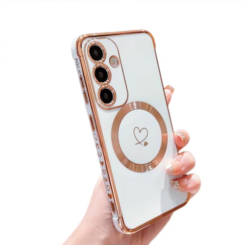 Coque motif cœur Samsung S24 Plus MagSafe, le cadeau idéal pour femme et fille