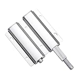 Pestillo de empuje para armarios, paquete de 2 cierres táctiles resistentes para cajones, armarios, caravanas, herrajes de cierre de gabinete de apertura automática (4, individual A)