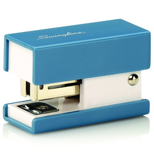 Swingline Mini Fashion Stapler, 12 Sheets, Blue (S7087872)