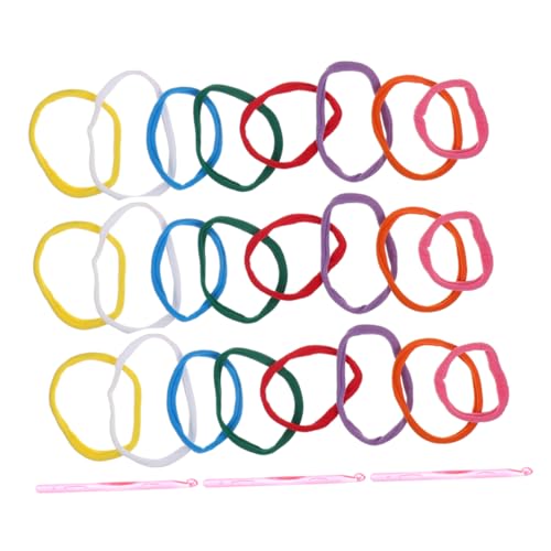 KALLORY DIY Braided Elastic String Loop Elastic Rope Loop for Weaving Loom Tools