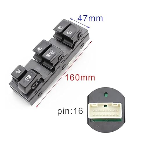 Bouton Régulateur robuste et ajustement parfait pour commande lève-vitre Elantra HD