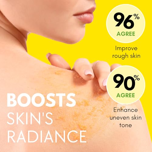 Turmeric Scrub with Kojic Acid AHA/BHA Face &Body - Exfoliator Dark spot Remover- Ingrown Hair Treatment Bikini Area Inner Thighs Armpit Underarm Exfoliating - Thumbnail 3