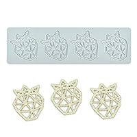 Cake Lace Mold, Silicone Lace Fondant Mallen, Sugar Craft Impression Mold Eetbare Cake Moleculaire Cuisine Decorating, 5 Holes Long Leaf