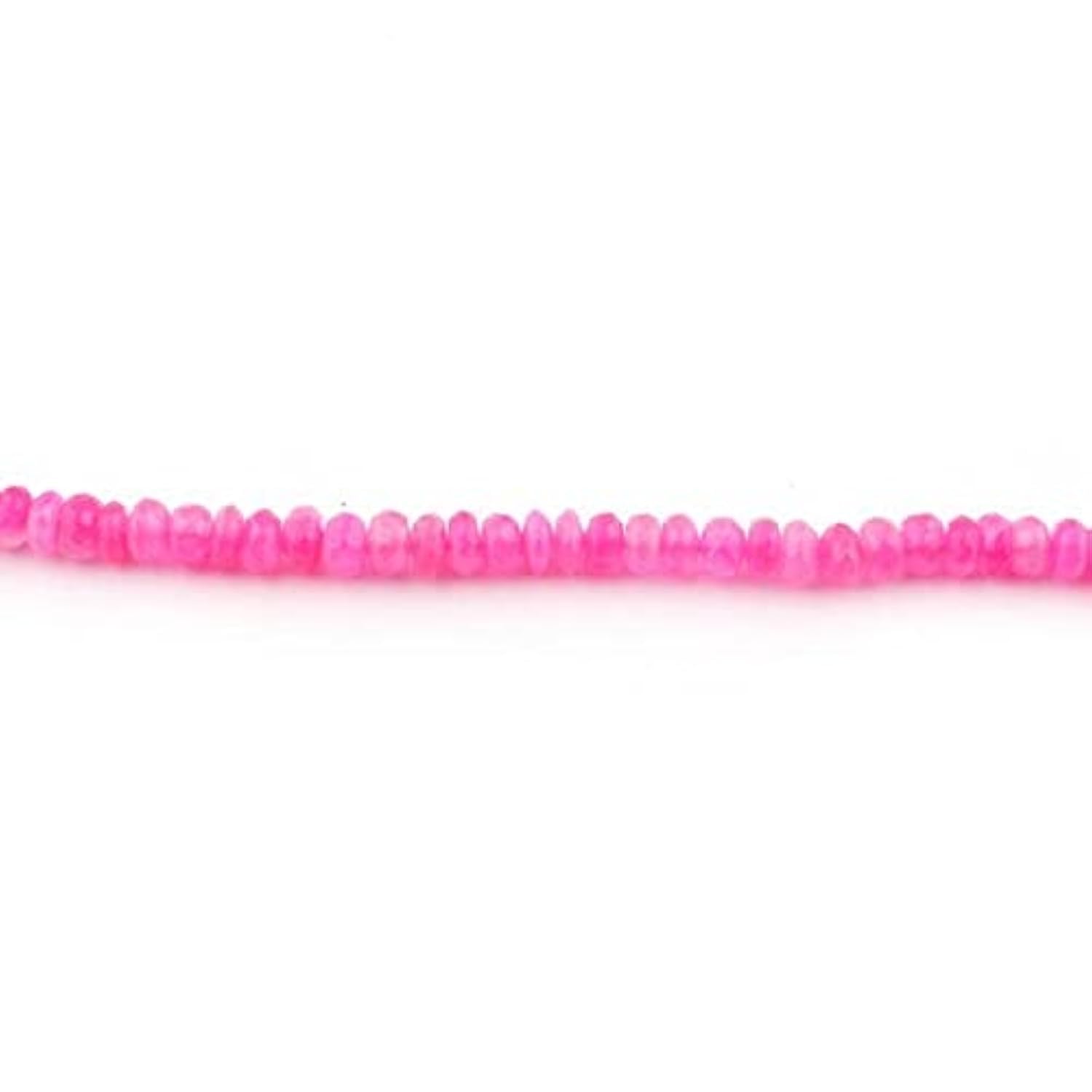 Calcédoine rose en perles rondelles facettées 6mm 7mm 8mm 9mm SB721