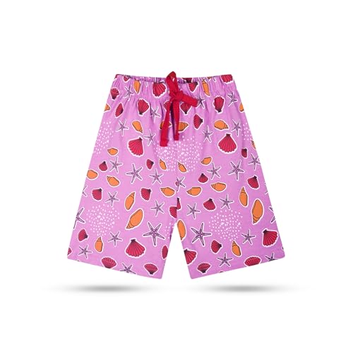 Image of T2F Girls Cotton Printed Shorts (Pack of 5)